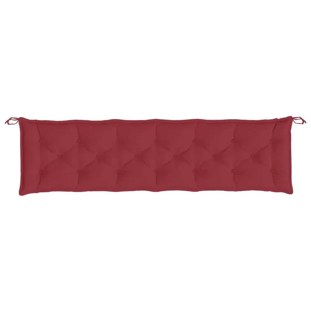 Cuscino per Panca Rosso Vino 200x50x7 cm in Tessuto Oxford 361649