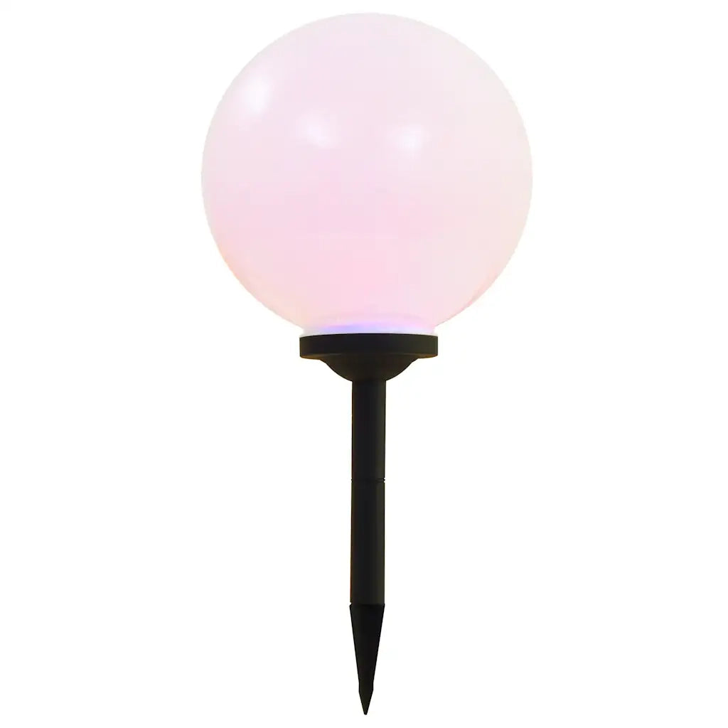 Lampade Solari da Esterni Sferiche 2 pz LED RGB 30 cm CFW8389599