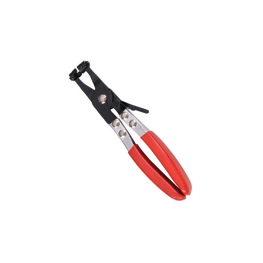 Trade Shop - Pinza Fascette Morsetti Stringitubi Tubo Clic Banda Piatta Auto 45° 210mm -