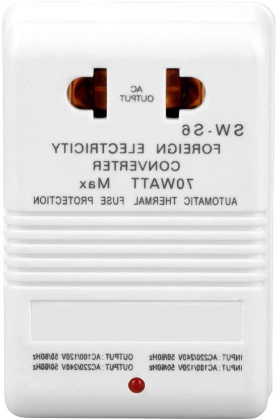 Convertitore di Tensione Transformer 70W da 110V/120V a 220V/240V con Presa di Cavo CN Standaard