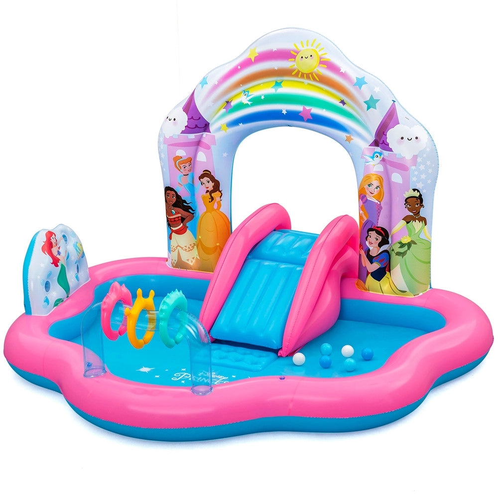 Trade Shop - Centro Giochi Acquatico Princess Enchanted World 221x193x140cm Gonfiabile Piscina 9103 -