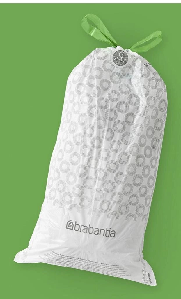 Brabantia 8710755375668 sacchetto per rifiuti 30 L Grigio, Bianco 40 pz