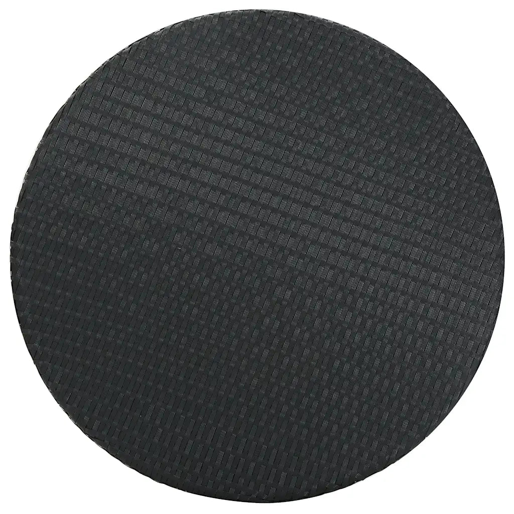 Tavolo da Giardino | Tavolino da esterno Nero 75,5x106 cm in Polyrattan