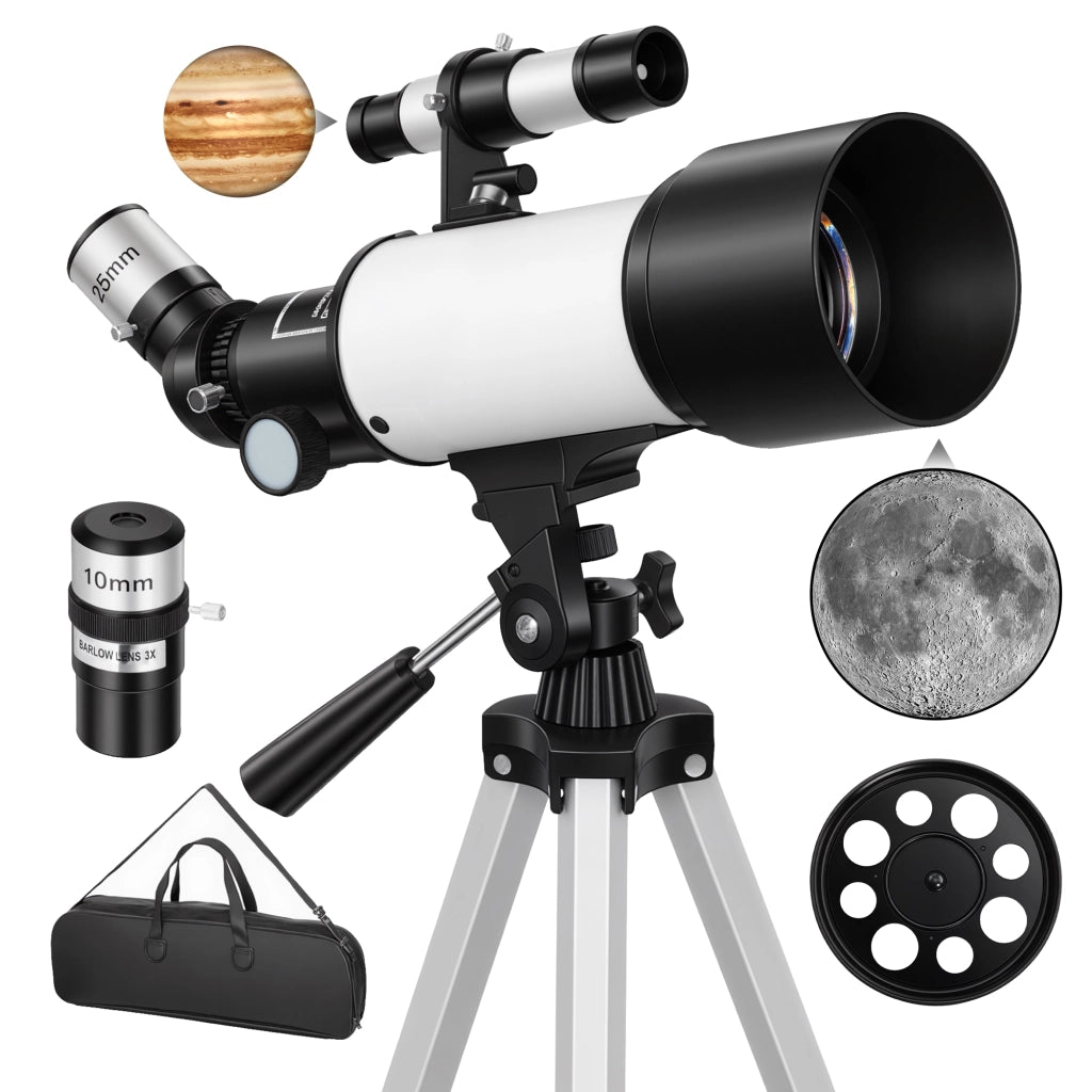 Telescopio per Astronomia 70mm Apertura 400mm Montatura AZ ¨C zephmum ¨C Telescopio Rifrattore con Treppiede