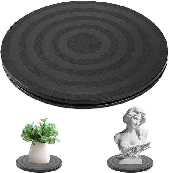 Piattaforma rotante universale da 20 cm, Piattaforma rotativa solida a 360°, Supporto girevole con resistenza, Rotativa per piante, monitor e speaker (20cm)