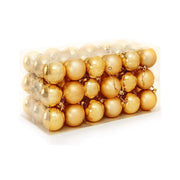 Trade Shop - Confezione 54 Palline Di Natale Colore Oro Gold 6 Cm Addobbo Natalizio -