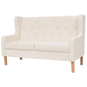 Set divano 2 pezzi in tessuto bianco crema 02_0019689
