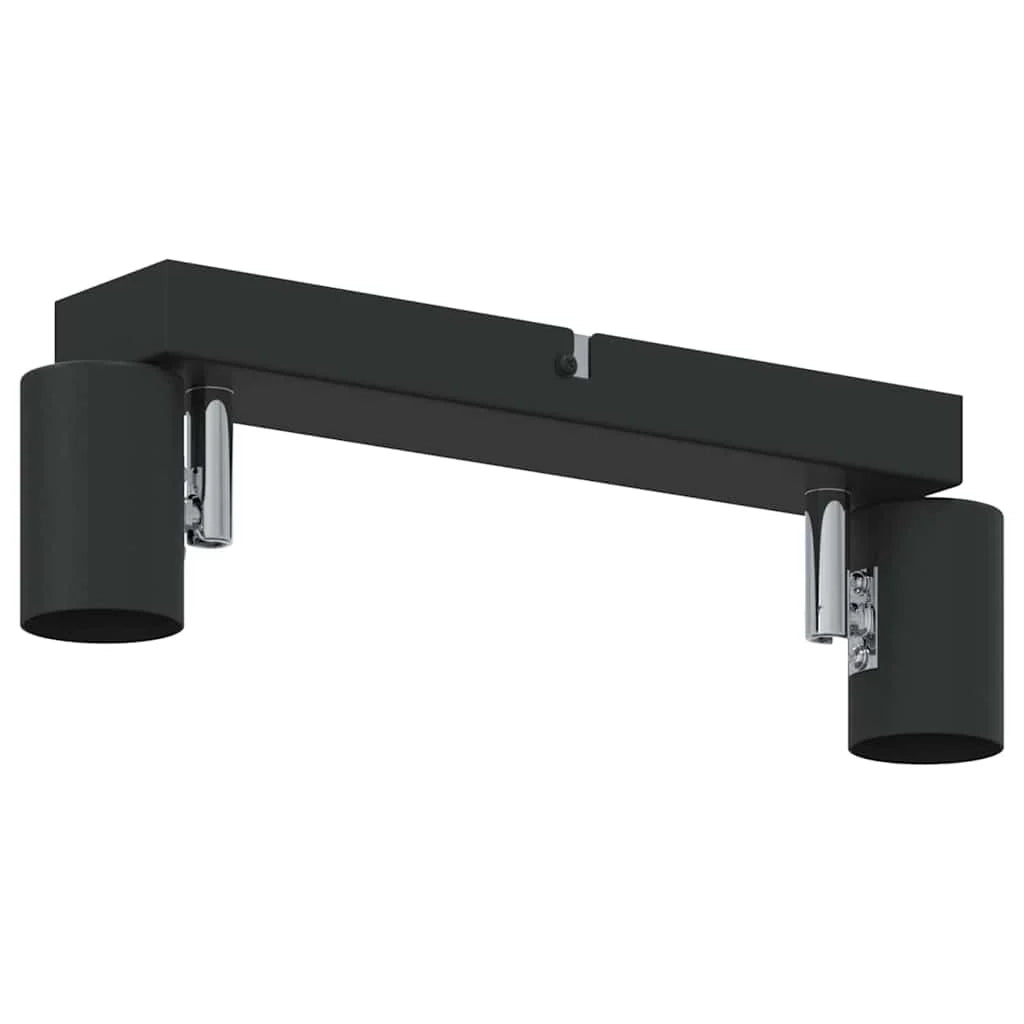 Moderno faretto da soffitto orientabile per interni illuminazione mirata 26 x 6,5 x 11,5 cm metallo nero 02_0058288