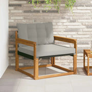 Set di divani da esterno-Sofa da giardino Legno di Acacia Massello e Textilene 341256
