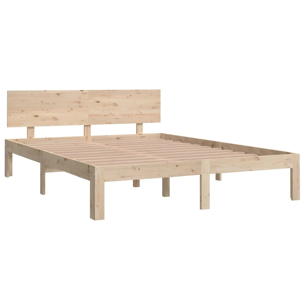 Giroletto-Struttura Letto in Legno Massello di Pino 140x190 cm 419522
