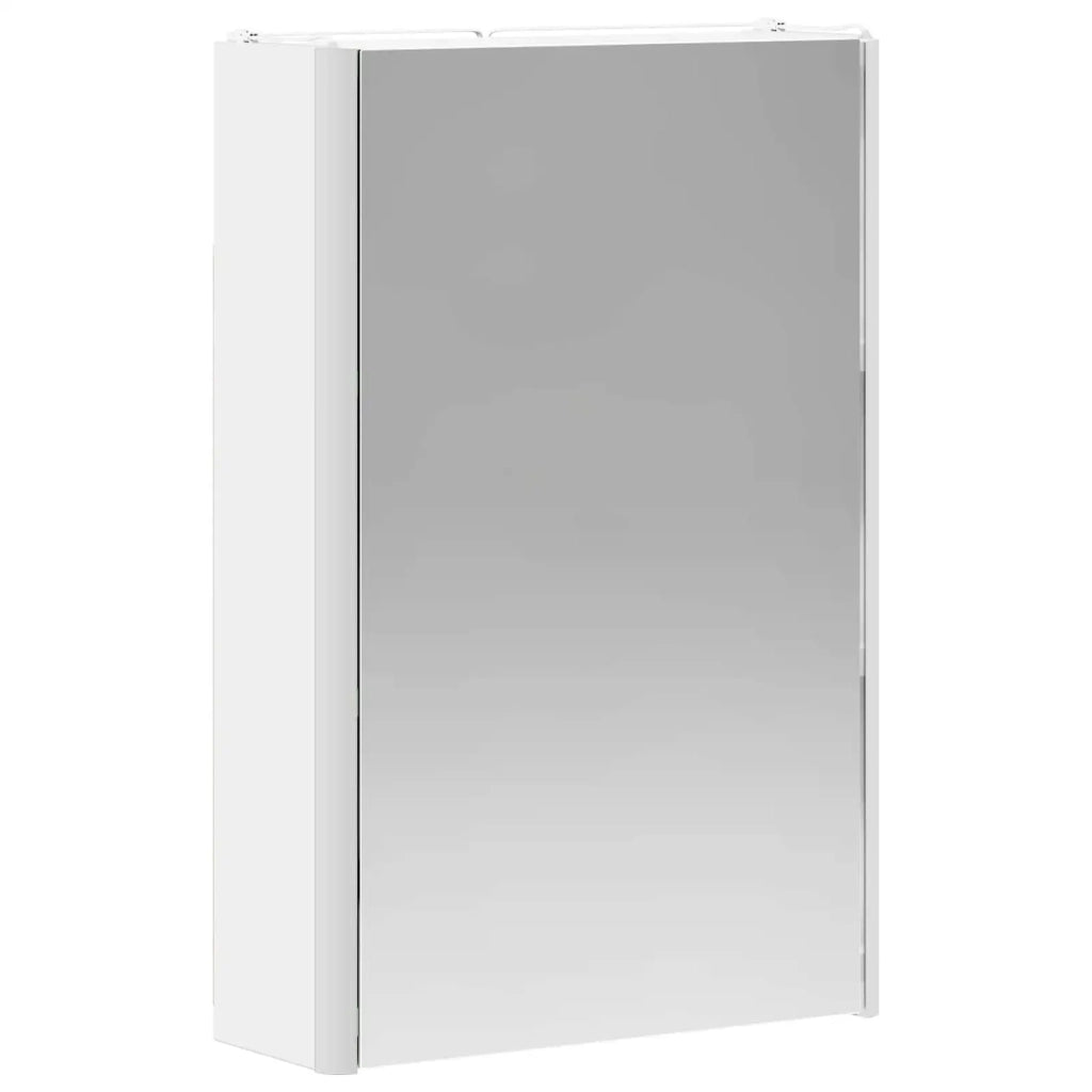 Mobiletto per specchio da bagno Bianco 33 x 11,5 x 50 cm