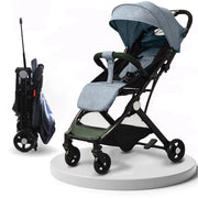 Passeggino Wizy Easy Ultra Leggero Chiusura Facilitata Salvaspazio Portata 15 kg-Grigio