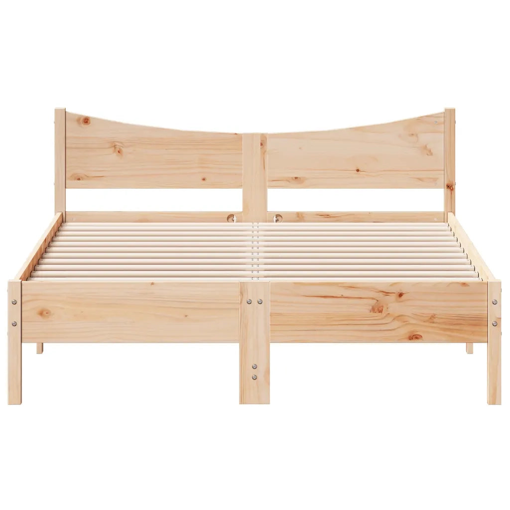 Letto senza Materasso 120x200 cm in Legno Massello di Pino 844729