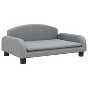 Divano | Divano da soggiorno | Sofa per Bambini Grigio Chiaro 70x45x30 cm in Tessuto
