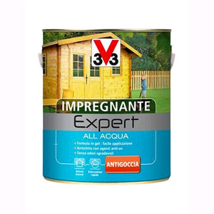 V33 Impregnante all'Acqua Linea Expert Colore Noce Chiaro 750 ML