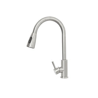 MISCELATORE RUBINETTO LAVELLO CUCINA ACCIAIO SPAZZOLATO + DOCCETTA ESTRAIBILE "KITCHEN" FERIDRAS 401060