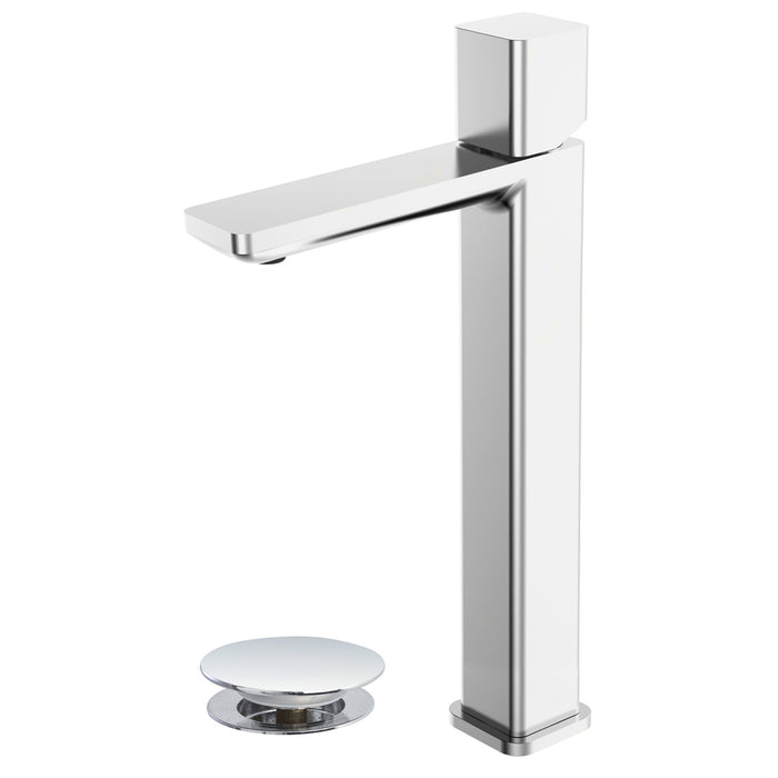 MISCELATORE MONOCOMANDO RUBINETTO LAVABO ALTO CROMATO SERIE LOTUS FERIDRAS