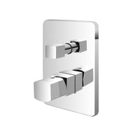 MISCELATORE MONOCOMANDO DOCCIA INCASSO + DEVIATORE CROMATO SERIE LOTUS FERIDRAS