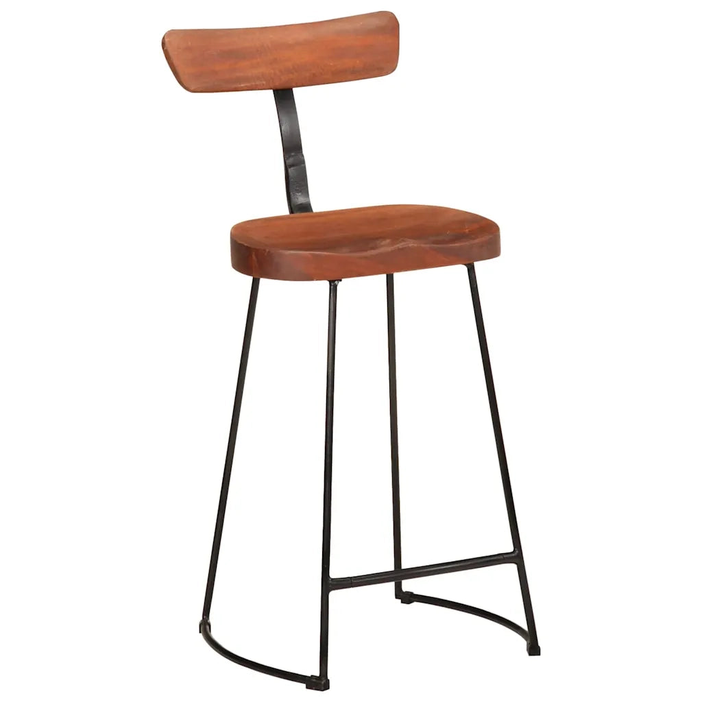 Sgabelli da Bar 2 pz 49x43x88 cm in Legno Massello di Mango 4013525