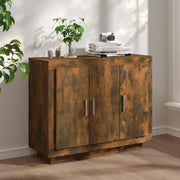 Credenza Rovere Fumo 92x35x75 cm in Legno Multistrato cod mxl 10428