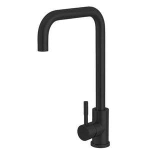 MISCELATORE RUBINETTO LAVELLO CUCINA IN ACCIAIO NERO OPACO CANNA SVEDESE SERIE KITCHEN FERIDRAS