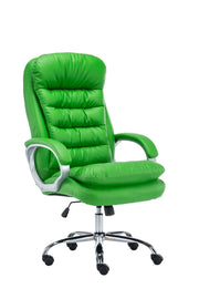 Sedia ufficio XXL Vancouver in similpelle verde