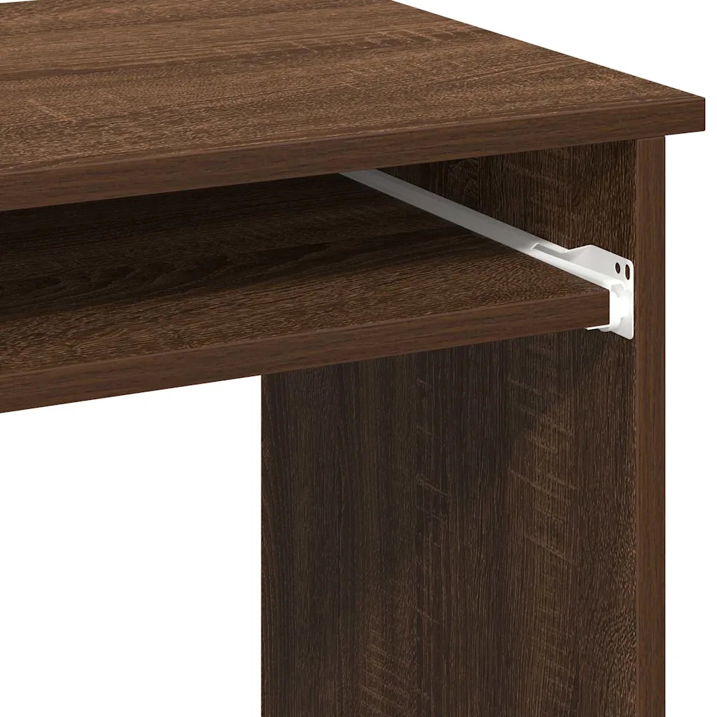 Scrivania Mensole Rovere Marrone 84x40x78 cm Legno Multistrato 860451