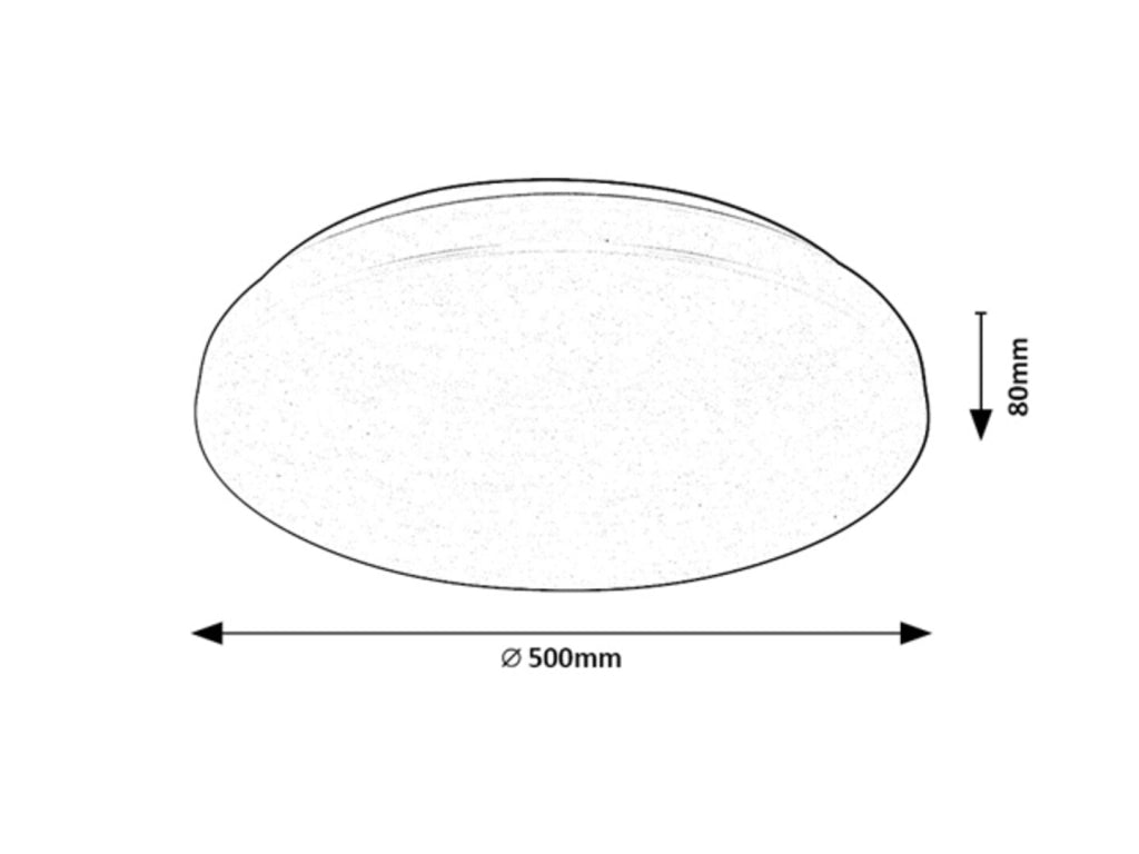 Plafoniera LED RGB smart Rabalux Cerrigen 50cm 48W