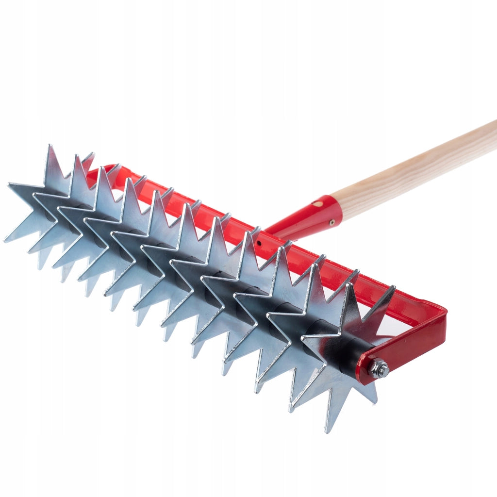 KADAX Coltivatore manuale per la lavorazione del terreno, arieggiatore da giardino, 145 cm, rotativo