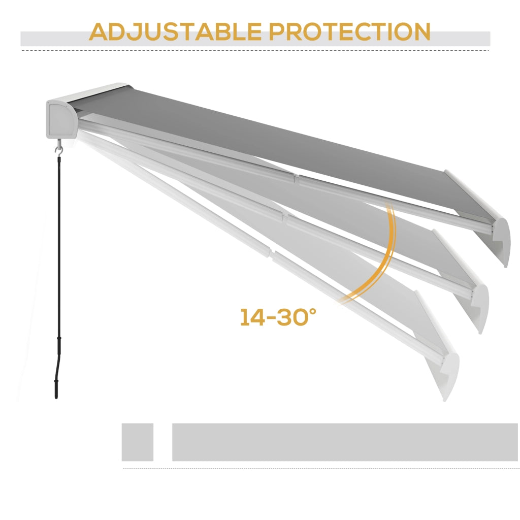 Tenda da sole a cassonetto elettrica ¨C zephmum ¨C 4x3 m grigio chiaro alluminio telecomando