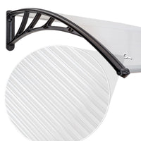 Pensilina porta pensilina moderna per casette da giardino in policarbonato 120 cm 2208289