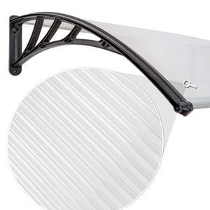 Pensilina porta pensilina moderna per casette da giardino in policarbonato 150 cm 2208290