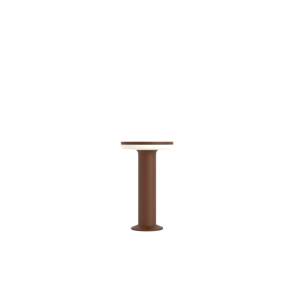 Mac Floor Corten 3000K - Paletto a led da esterno in alluminio 12W IP65 h30cm - Luce verso il basso - Beneito & Faure