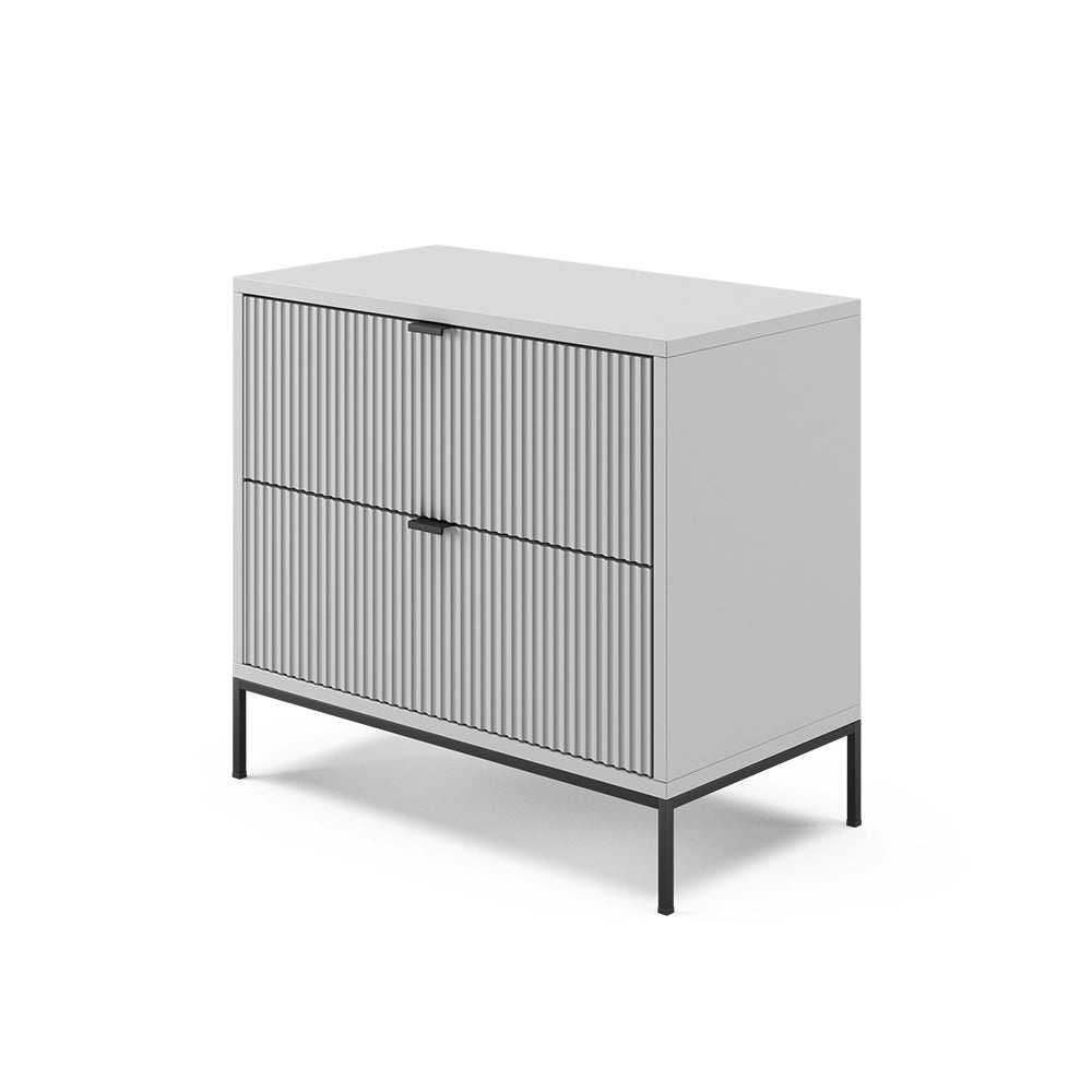 Vicco Comodino camera da letto Grigio 36 x 60 cm