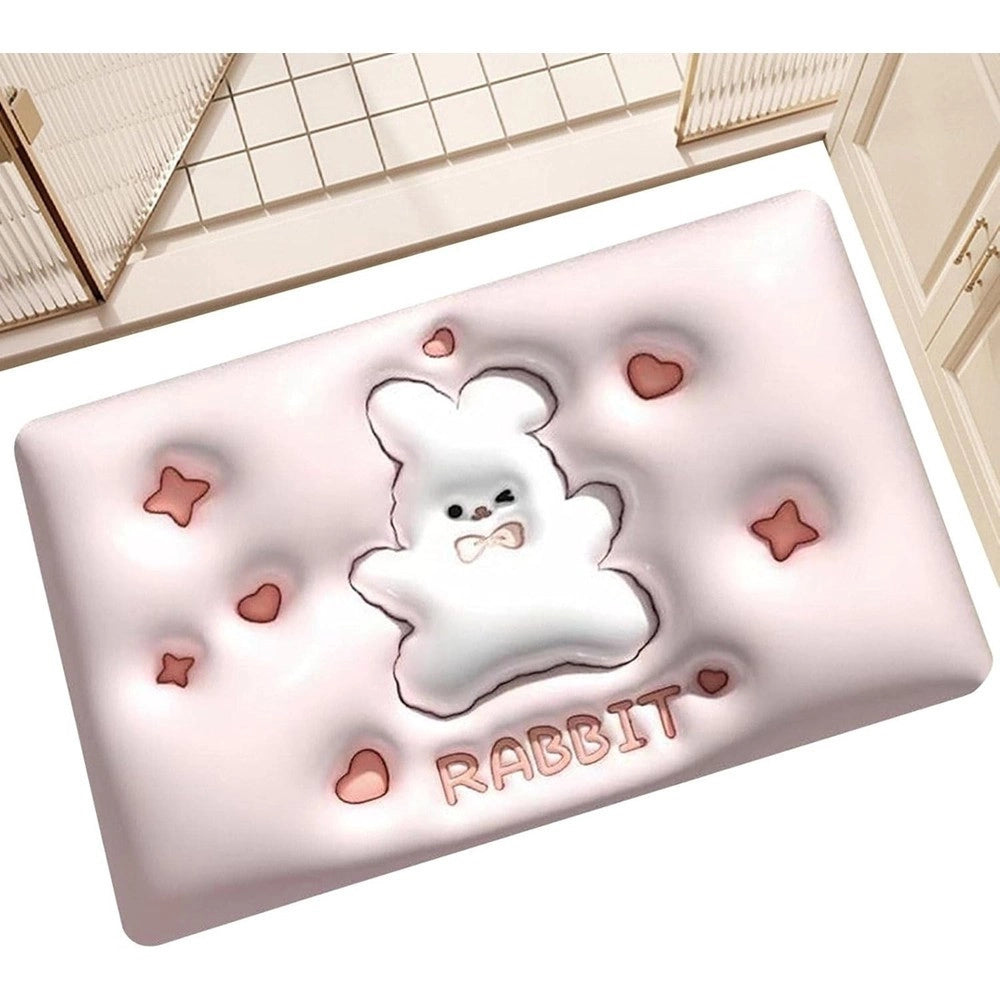Trade Shop - Tappeto Tappetino Antiscivolo Bagno Cartoon Effetto 3d Soft Bambini 38x58cm 87222 -