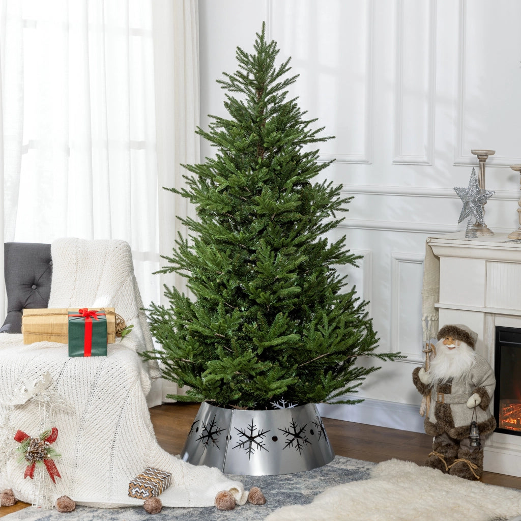 Albero di Natale 183 cm ¨C zephmum ¨C Realistico plastica antincendio con supporto