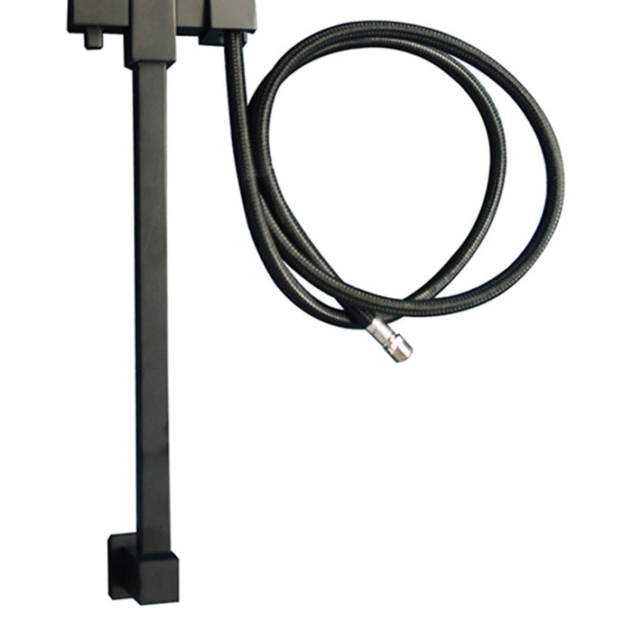 Saliscendi quadro 1 funzione, nero opaco