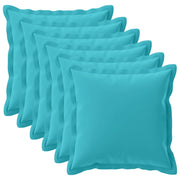 Federa 6 pcs HOUTEN Turchese 60 x 60 cm Poliestere 920822