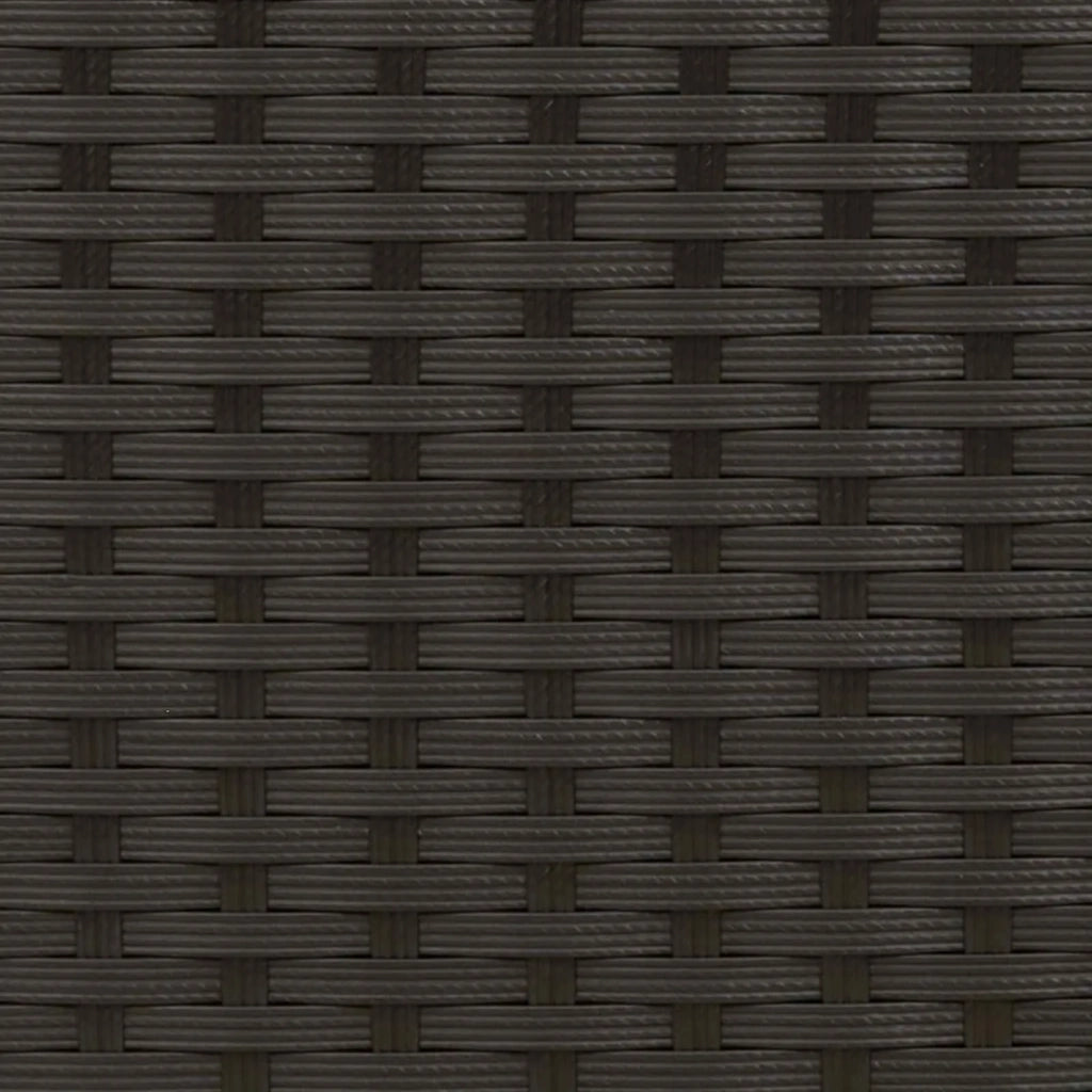 Set di divani 6 pz Nero Rattan sintetico e Acciaio 3447226