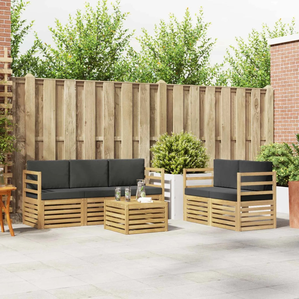 Set divani Legno di Acacia Massello 3391377
