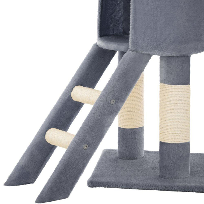 Tiragraffi per gatti 142 cm grigio 3708073