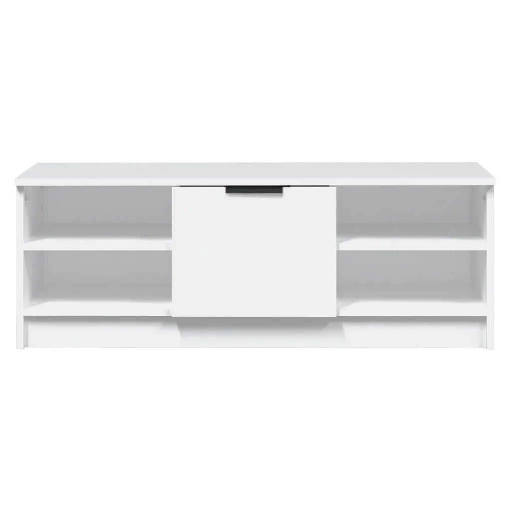Mobile Porta TV Bianco 102x35,5x36,5 cm in Legno Multistrato 811367