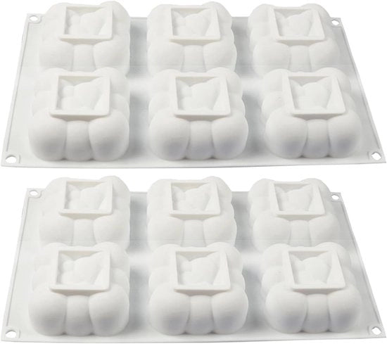 Set di 2 pezzi di forme da cupcake a forma di nuvola in silicone per creazioni deliziose