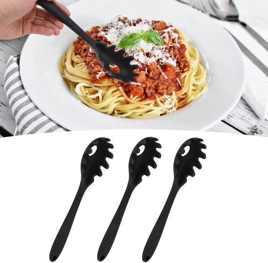 Spaghetti lepel termoresistente - accessori da cucina in silicone - utensili da cucina resistenti al calore - facile da pulire - sicuro per la cottura - protegge gli utensili da cucina