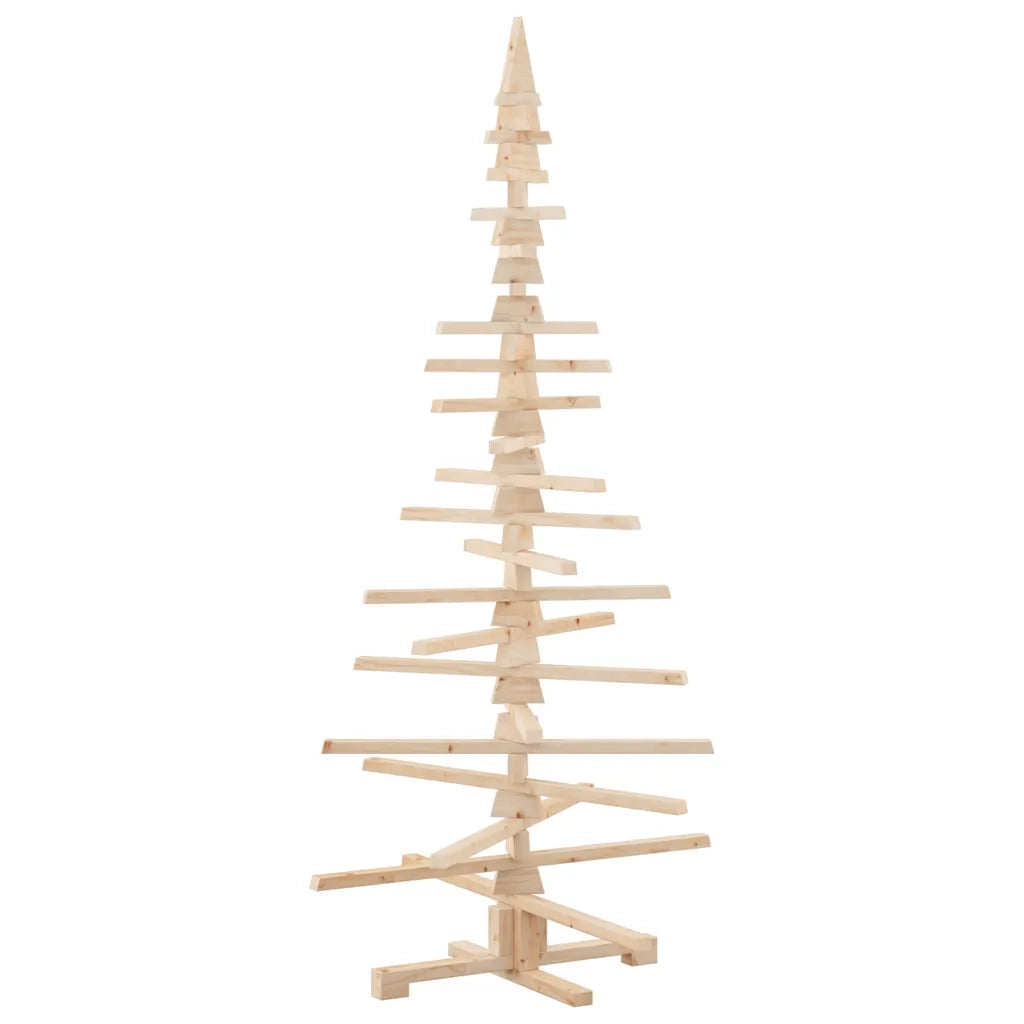 Albero di Natale Decorativo in Legno 180 cm Legno Massello Pino 4103972