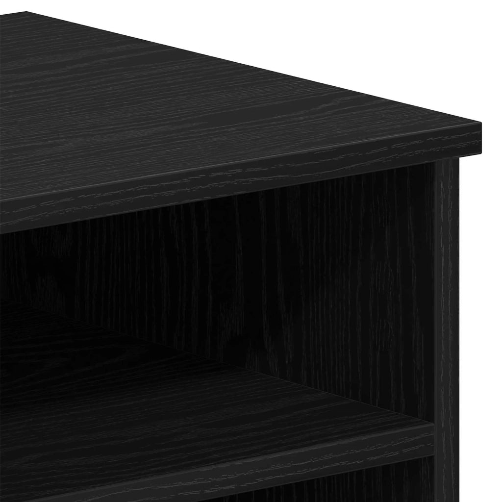 Mobile TV Rovere Nero 80 x 35 x 36,5 cm Legno multistrato 862745