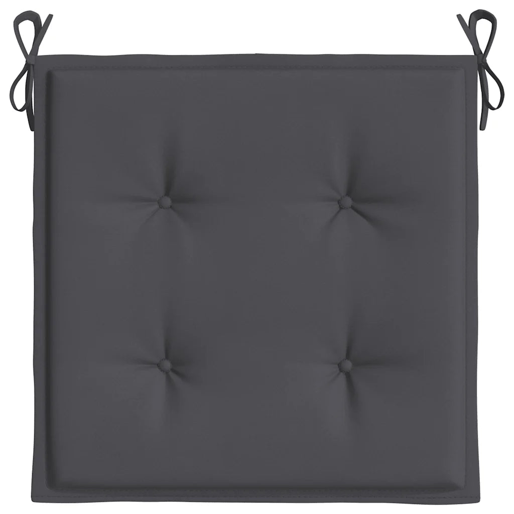 Cuscini per Sedia 6 pz Antracite 40x40x4 cm in Tessuto Oxford