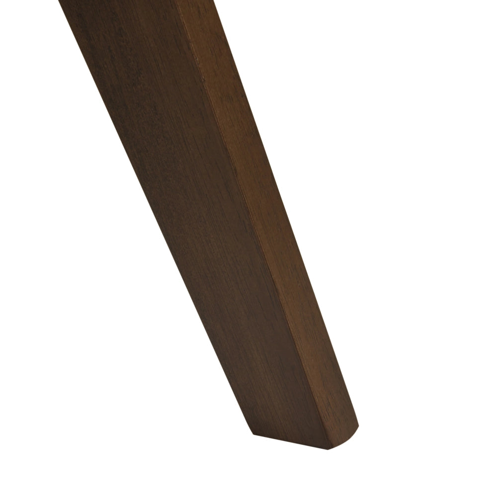 Set di 2 sgabelli in legno di caucciù marrone scuro in stile retrò per sala da pranzo cucina