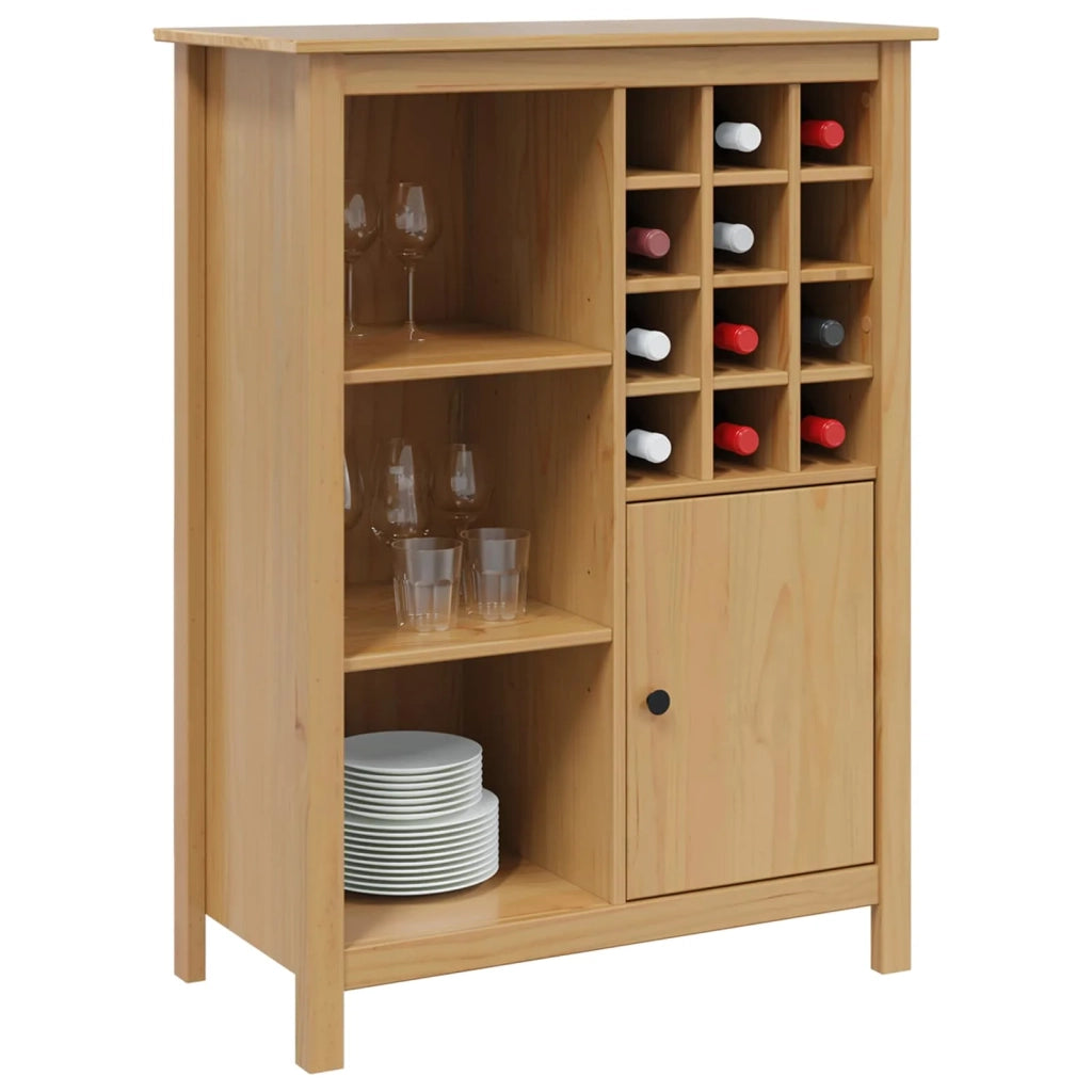 Mobile per vino HILL Marrone miele 79.5 x 40 x 107.5 cm CFW8134477
