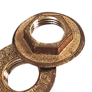 Controdado con rosetta in ottone nudo